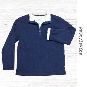 ORVIS Men’s Size 3XL Pullover Jacket 1/4 Quarter Zip Fleece Lined Performance